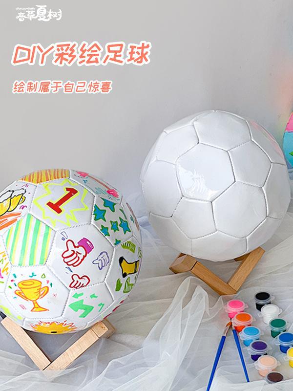 White Signature Advertising Football DIY Graffiti Painted Football Kidsren Adult Painting Football Large Quantity Available