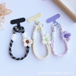 ins花朵手机挂绳腕带短款挂链新款背包水壶吊绳钥匙扣通用手绳