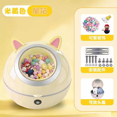 Electric car tail box Vehicle Rear Storage Boxes, Universal - beige-tail-box-three-dimensional-sticker-decoration-tail-box
