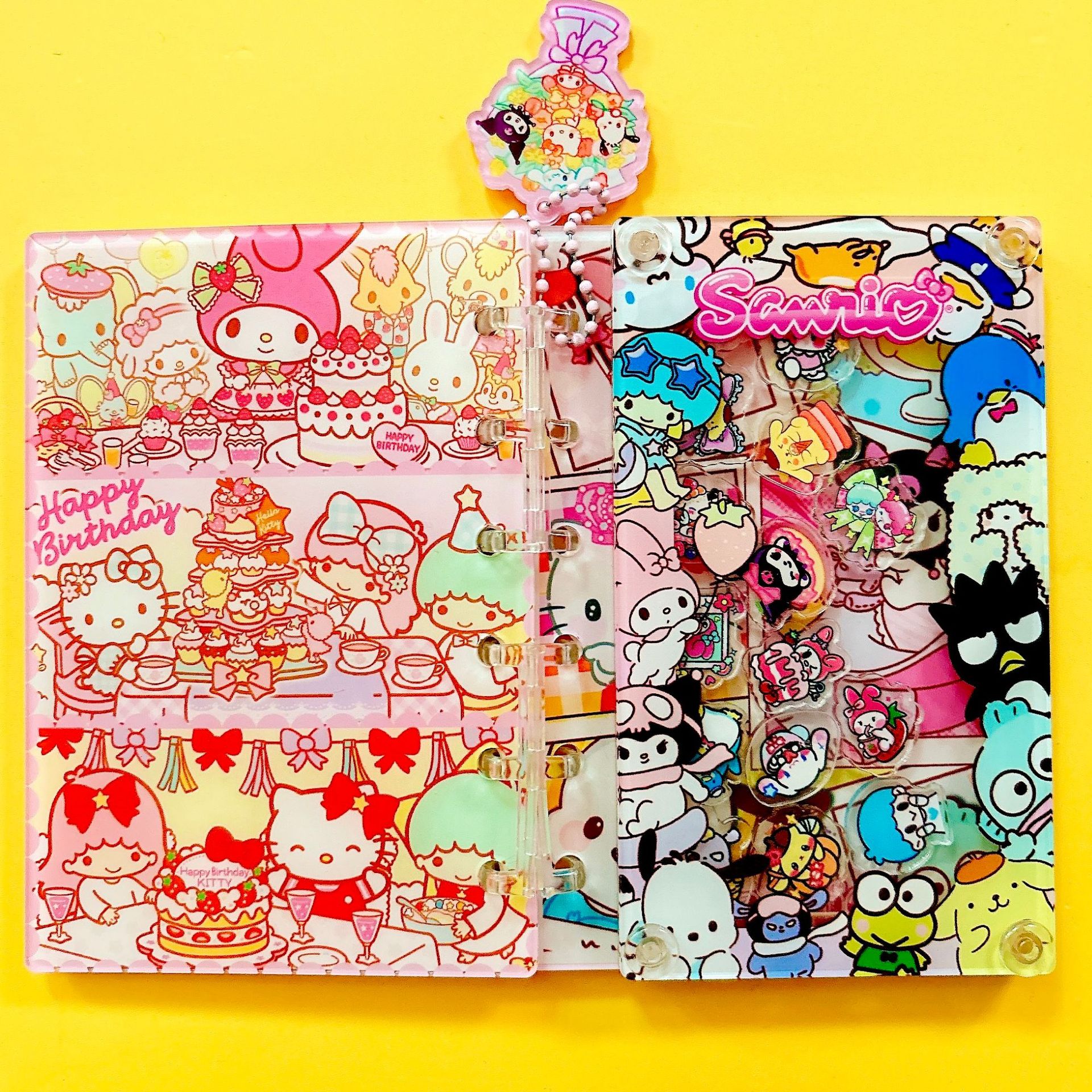 54種類の揺れるアクリルノート、クロスボーダーで人気のTikTokで話題の美しいルーズリーフノート、DIY A7/A5