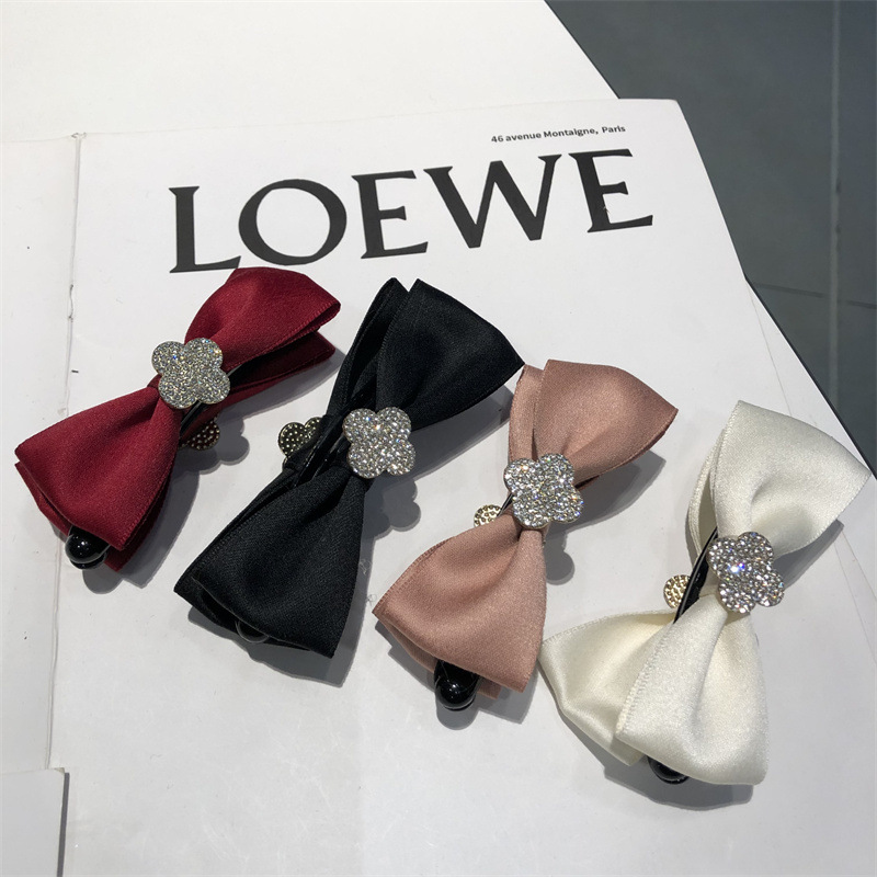 ins風髮夾小紅書布藝蝴蝶結網紅明星同款潮范夏季髮夾