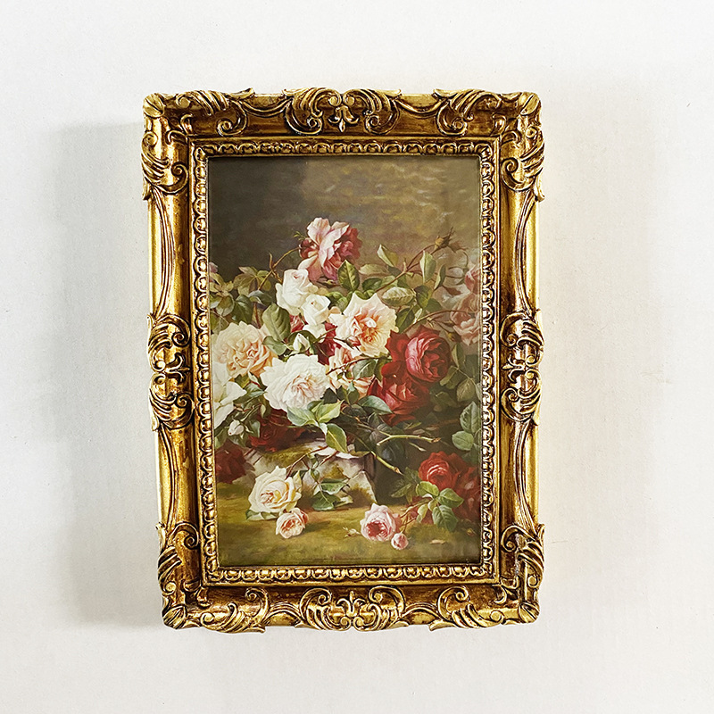 European-style embossed retro resin photo frame decoration wall-mounted wedding photo frame can be hung children's photo frame