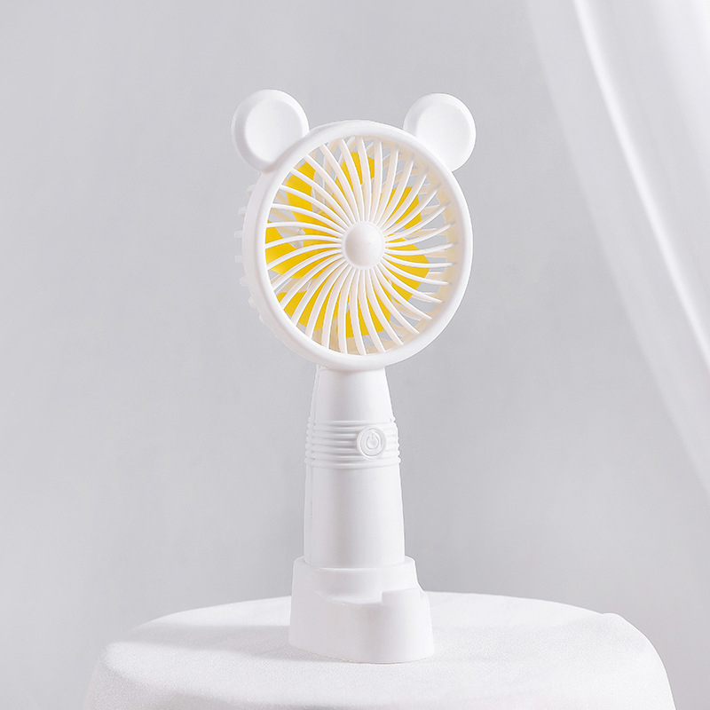 Ventilador portátil portátil USB de carga de escritorio adorable mini ventilador para niños estudiantes de mano ventilador silencioso