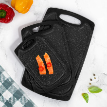 厨房家用PP塑料砧板仿大理石纹切菜板水果辅食案板三件套防滑菜板