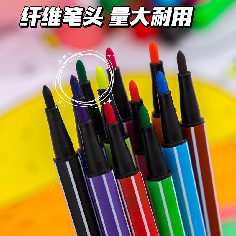 Creative Little Bear Washable Watercolor Brush Painting Marker Set 12/18/24/36 Colors Marker Wholesale Watercolor Brush