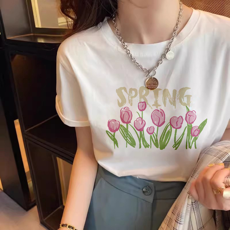 Combed cotton-letter nine flower