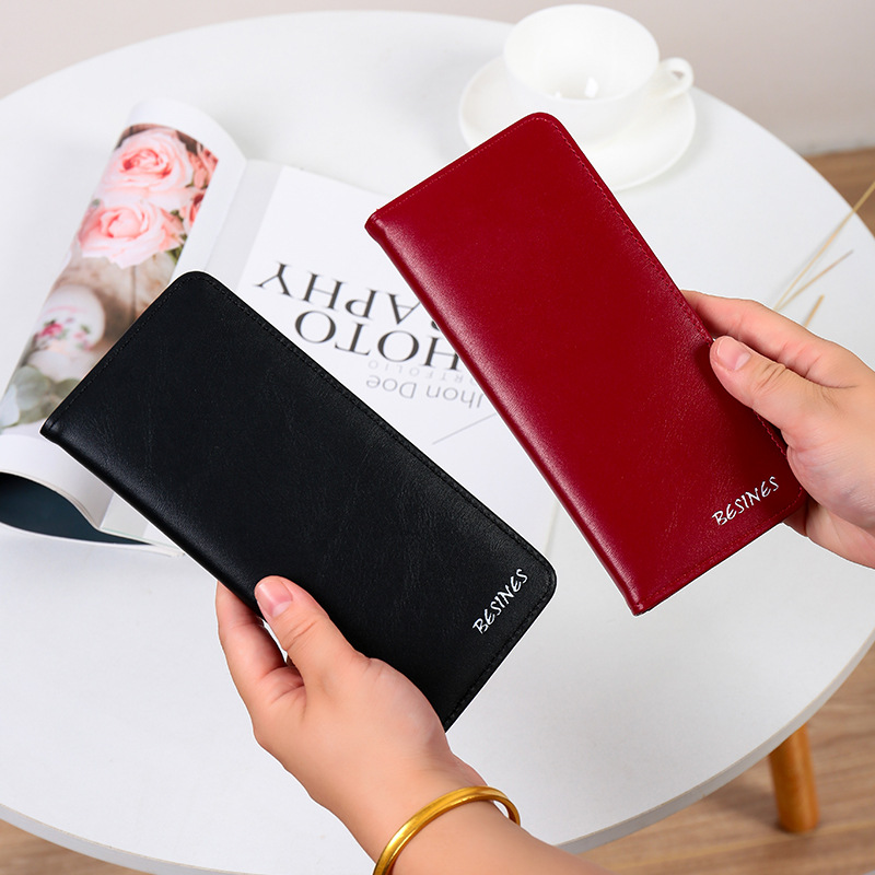 Comercio exterior transfronterizo de moda larga billetera de cremallera de gran capacidad bolsa de tarjetas bolsa de documentos bolsa de billetera