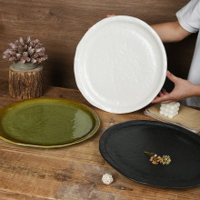 高端酒店复古窑变法式酒店餐具定制饭馆会所创意高颜值餐具