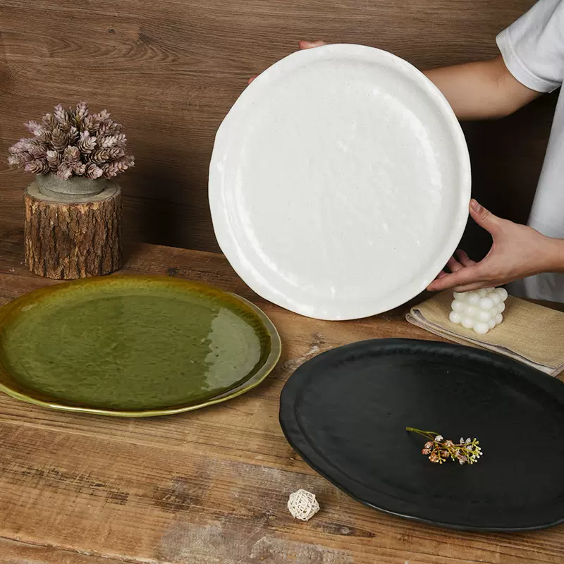 高端酒店复古窑变法式酒店餐具定制饭馆会所创意高颜值餐具