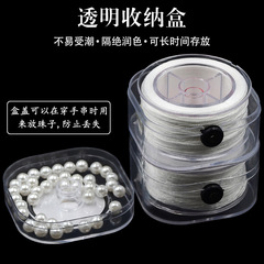 Imported wear-resistant pearl-specific thread for DIY handmade bracelet and necklace—non-stretch white cord, ultra-fine pearl thread.