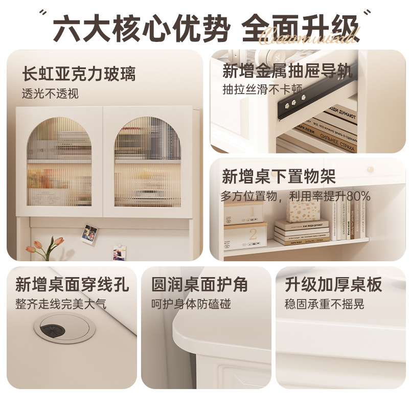 Comodín de escritorio, estante de escritorio, escritorio de maquillaje, escritorio de computadora doméstica para adultos, dormitorio de niñas moderno.