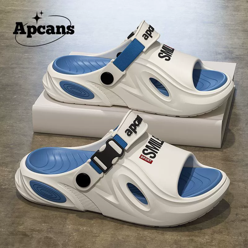 Мужские летние пляжные сандалии EVA, нескользящая толстая подошва, универсальные, модные спортивные сандалии