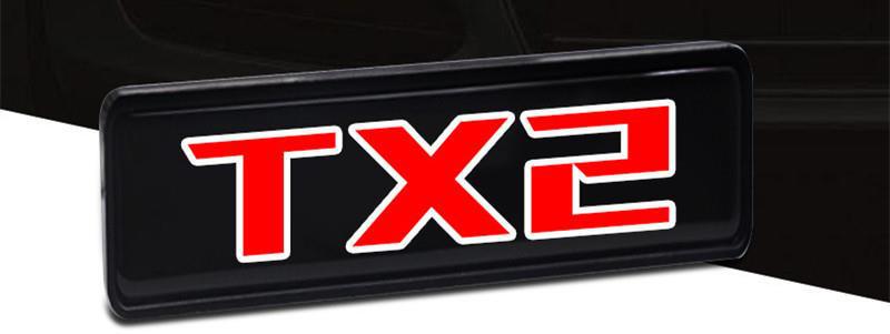 Aplicable a Daqi Ram kuwei Kuba SXT SRT luz luminosa del logotipo del coche LED medio neto Luz de modificación de la luz parrilla