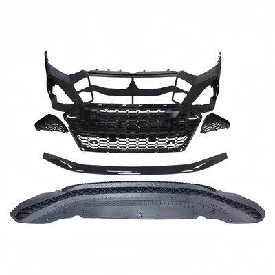 bumper and front grille – Big Surrounded - 19-25-rs7-front-bumper-with-laser-radar-grille