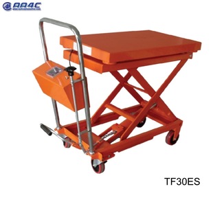 Aa4C Adjustable Trolley with Scale Mechanical Adjustable Table Scissor Adjustable Manual Hydraulic Trolley Weighing Tf30E