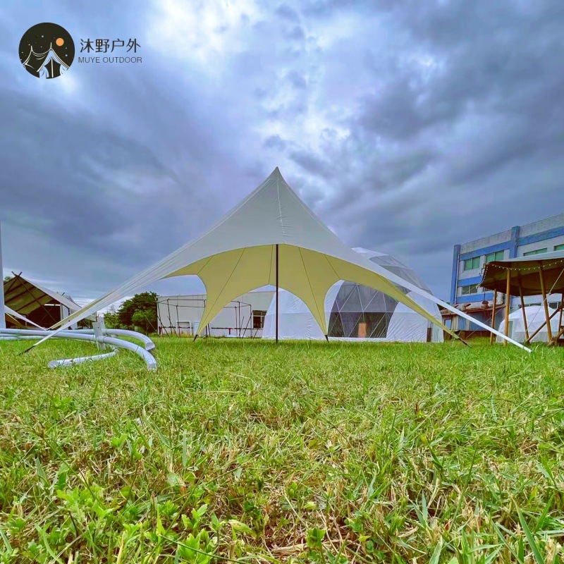 Campamento al aire libre de Muye, campamento de 6 metros, gran cortina de octopus, fabricante de tela de Oxford