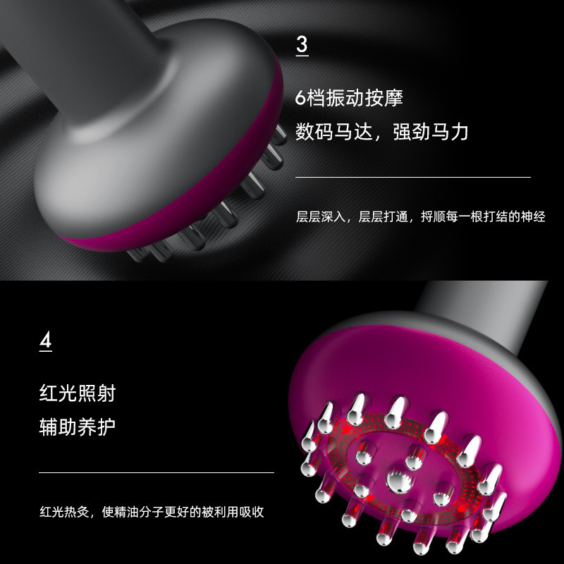 電気経絡ブラシ、微電流マッサージブラシ、スクレーピングマッサージャー、健康理学療法アーティファクト、振動温湿布スクレーピングマシン|undefined