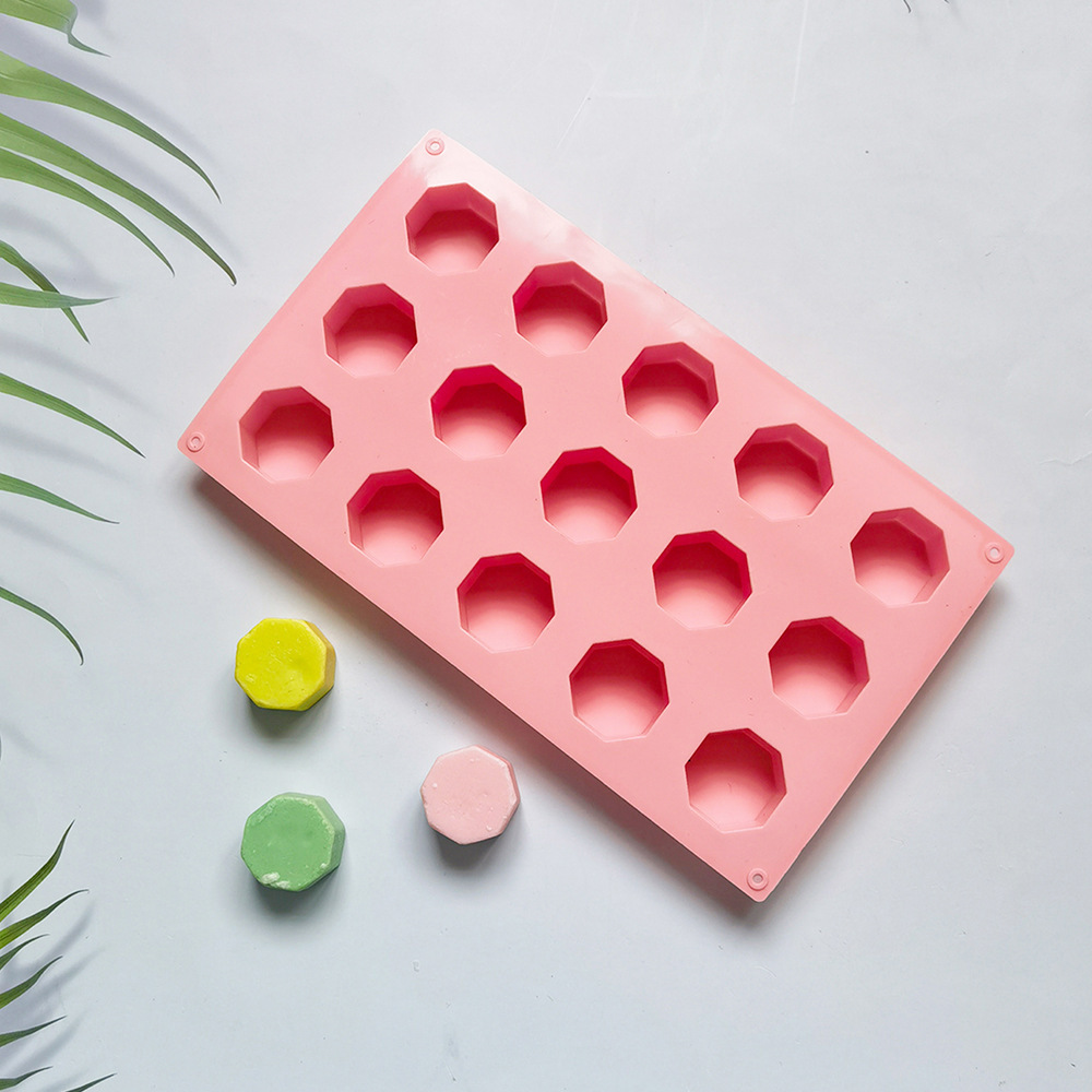 15 litros 8 lados columnar 72 molde de silicona pastel helado pudín molde de postre jabón utensilios