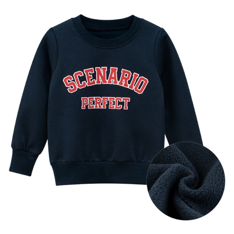 Ropa infantil de estilo coreano Otoño e Invierno Nueva moda 2023 Suéter para niños con forro polar Bebé Ropa para niños al por mayor un envío