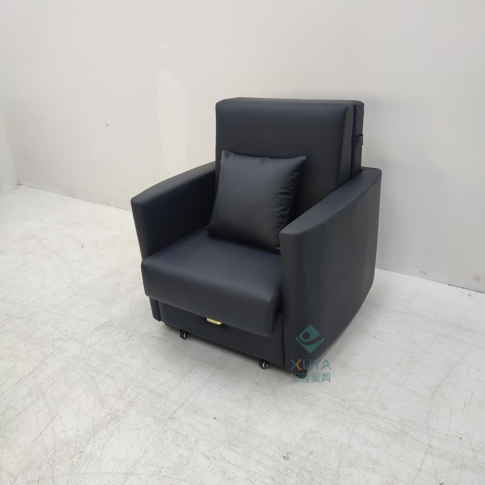 Sofá cama de una sola persona plegable de doble propósito sala de estar estudio sofá cama tecnología tela de cuero silla médica