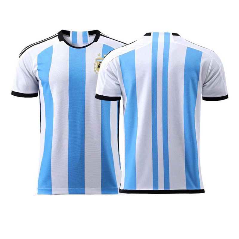 thumbnail image 1 of Samsung Campeón Argentina Local No. 10 Messi No. 11 Di María Jersey 2223 Copa Mundial Fútbol Entrenamiento, 1 of 5