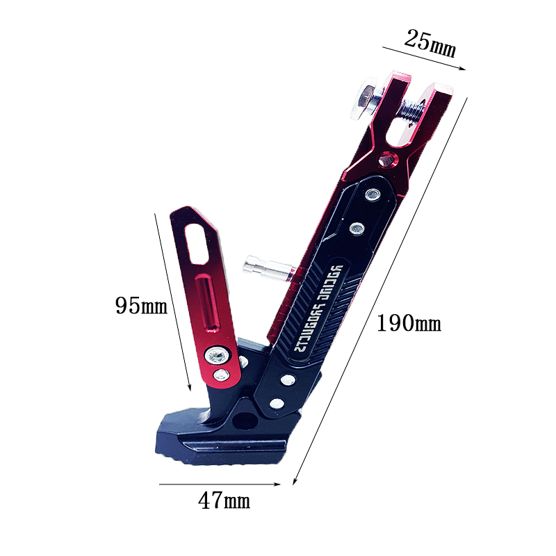 Motorcycle Foot Support Electric Vehicle Adjustable Side Support Modification Single Side Foot M3 Little Monkey Jignon CNC Side Support