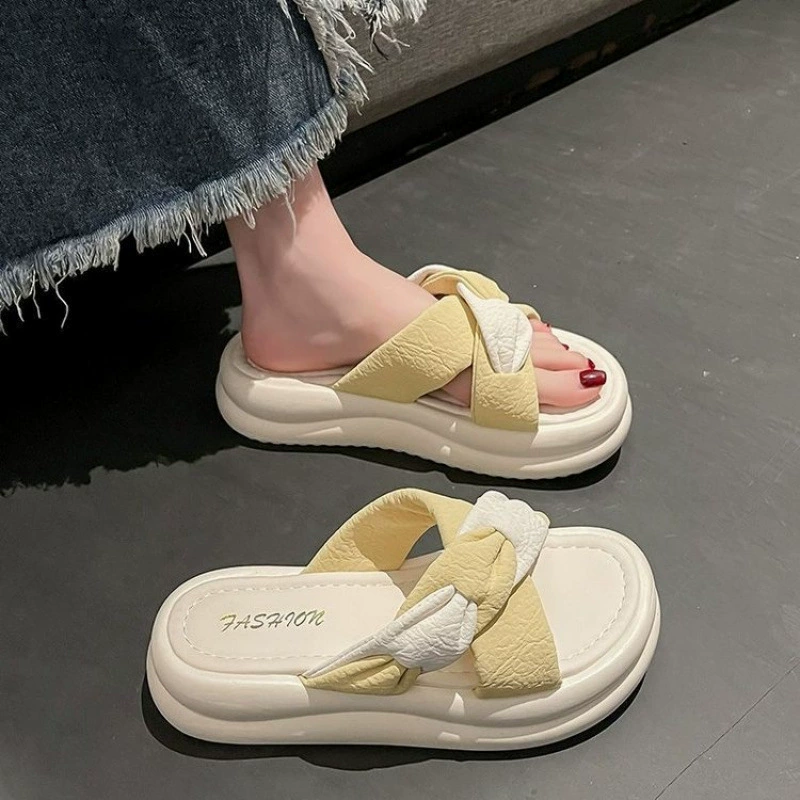 Сандалии с юбками, римские туфли на толстой подошве в стиле феи, новые летние сандалии высокого класса 2025 года для верхней одежды