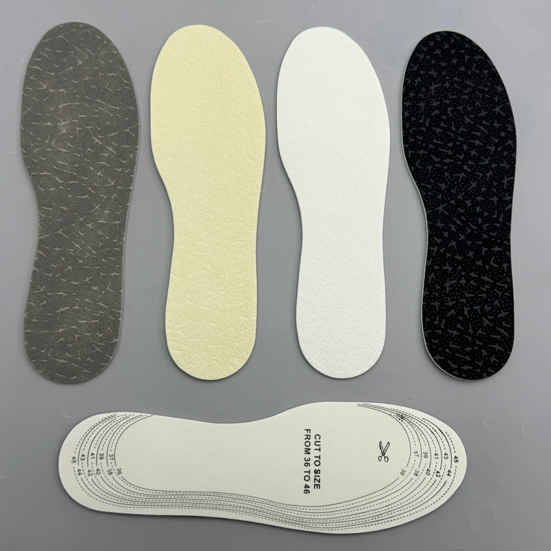 Пот-всасывающие стельки весной и летом удобные и дышащие можно обрезать стельки для мужчин и женщин оптовые нетканые повседневные стельки