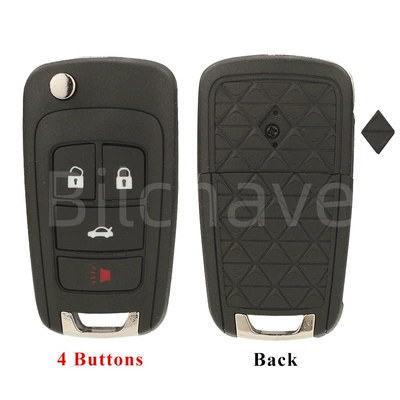 Car Keys Buick Modified Key Replacement Shell - 4-keys-behind-the-diamond