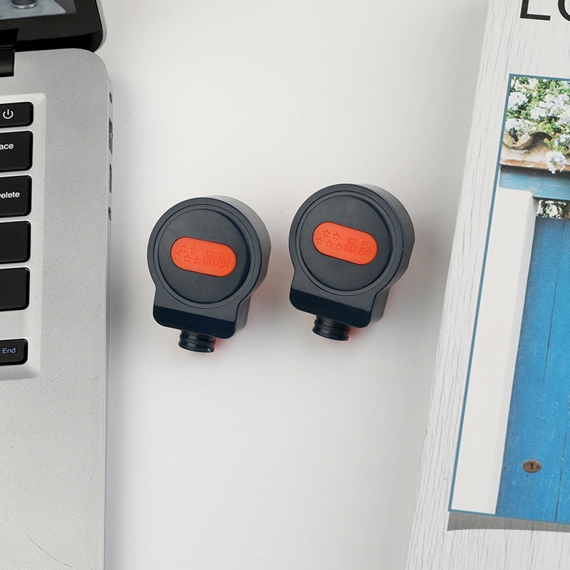 黑红色三极插头 纯铜插脚 一体铜1.3三极插只 瑜立兴三插插头