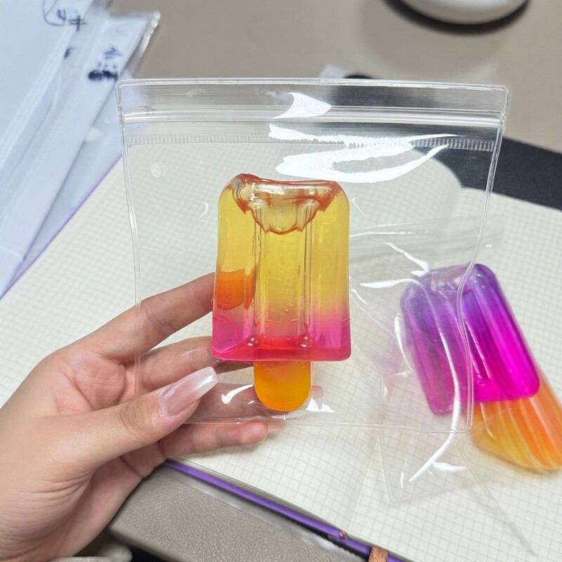 Cross-Border New Product: Three-Color Gradient Ice Cream Squeeze Toy, Stress-Relief Toy, Popsicle Stress-Relief Toy, Amazon New Product Cross-Border New Product: Three-Color Gradient Ice Cream Squeeze Toy, Stress-Relief Toy, Popsicle Stress-Relief Toy, Amazon New Product