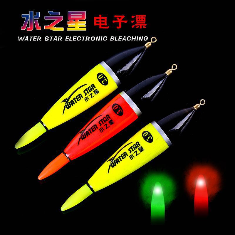 Yuantou electron flotador puerto super brillante nocturno flotador puerto resbaladizo grueso despierta pescado flotador flotador flotador electron flotador comercio exterior