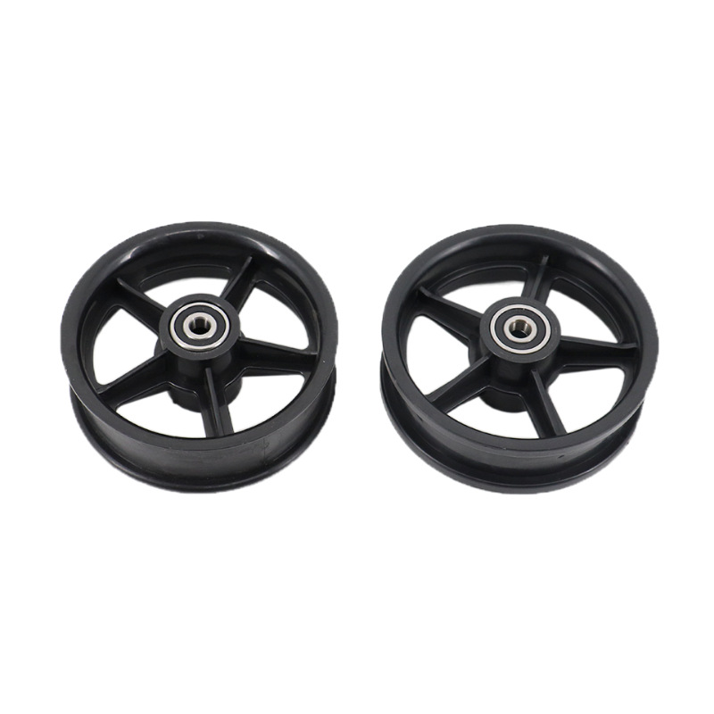 批发 8寸电动滑板车前轮实心轮胎200x50整轮套装一体轮毂轮胎配件