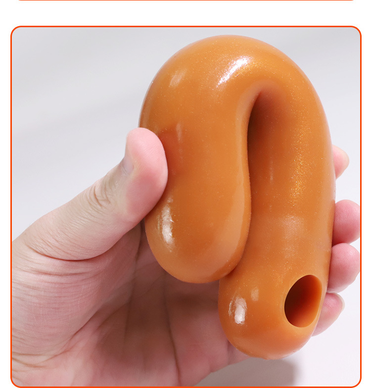 Liquid Silicone Anal Plug, Flesh Tone, Adult Anal Toy — detail image 5