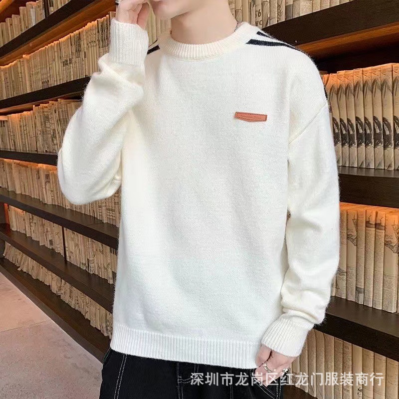2022 Autumn and winter new stylish thick pullover sweaters for men and warm wool sweaters, wholesale from foreign trade sources at street stalls pic 10