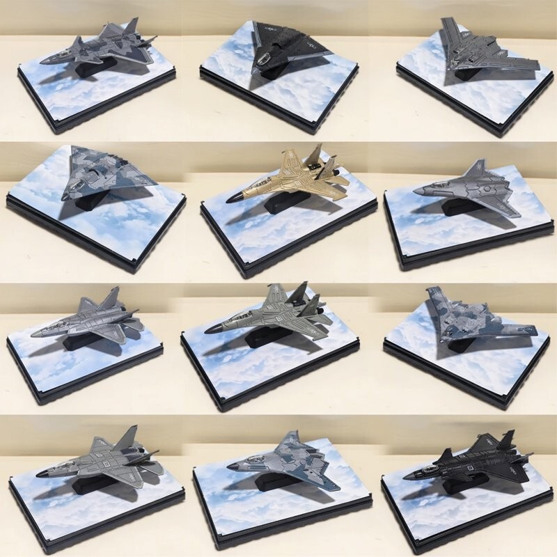 Chinese Sixth-Generation Military Alloy Aircraft Model 36 Fighter Jet J-35 Attack Aircraft J50 Bomber 20 Aircraft Model
