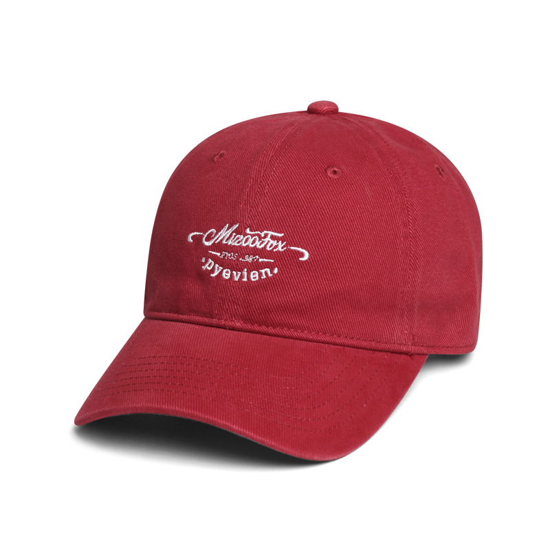 Japonés retro cepillado casquillo de pico de los hombres lavado suave superior de alta calidad gorra de béisbol americano inglés bordado sombrero de ala ancha
