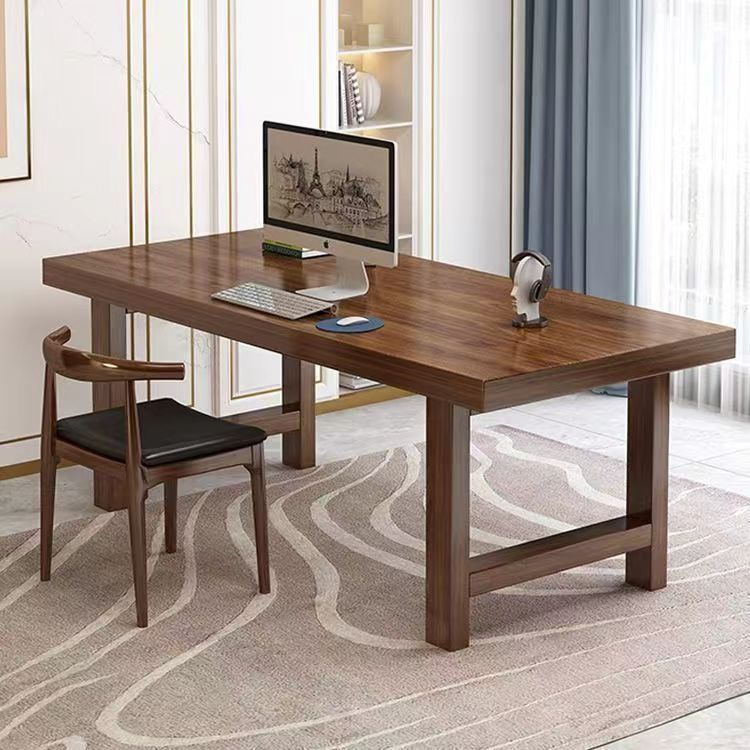 Solid Wood Desk Computer Table Living Room Home Desktop Study Table Study Desk Modern Simple Ultra-Thick Table