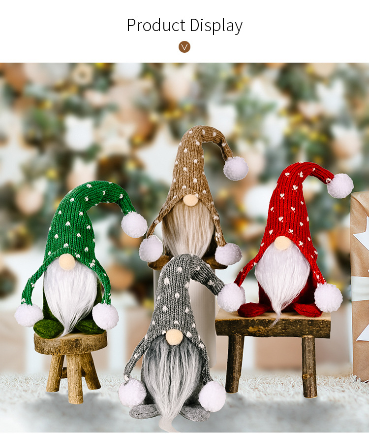 Wholesale Christmas Rudolph White Beard Faceless Nihaojewelry display picture 7