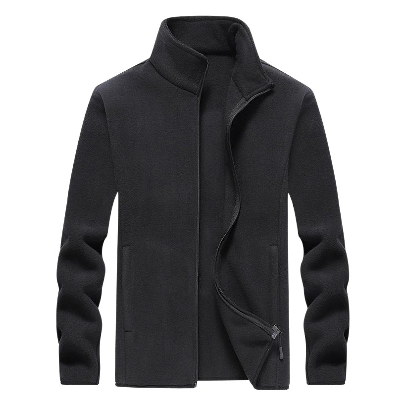 Otoño e invierno transfronterizo Nuevo más el tamaño de lana deportes al aire libre polar suéter cálido chaqueta de mediana edad y ancianos para hombres