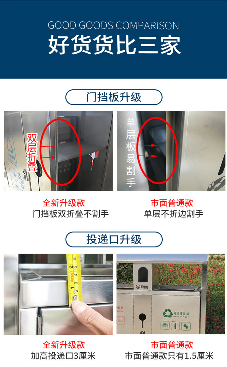 不锈钢环卫垃圾箱,四分类垃圾箱,环卫垃圾箱,不锈钢垃圾箱,果皮箱
