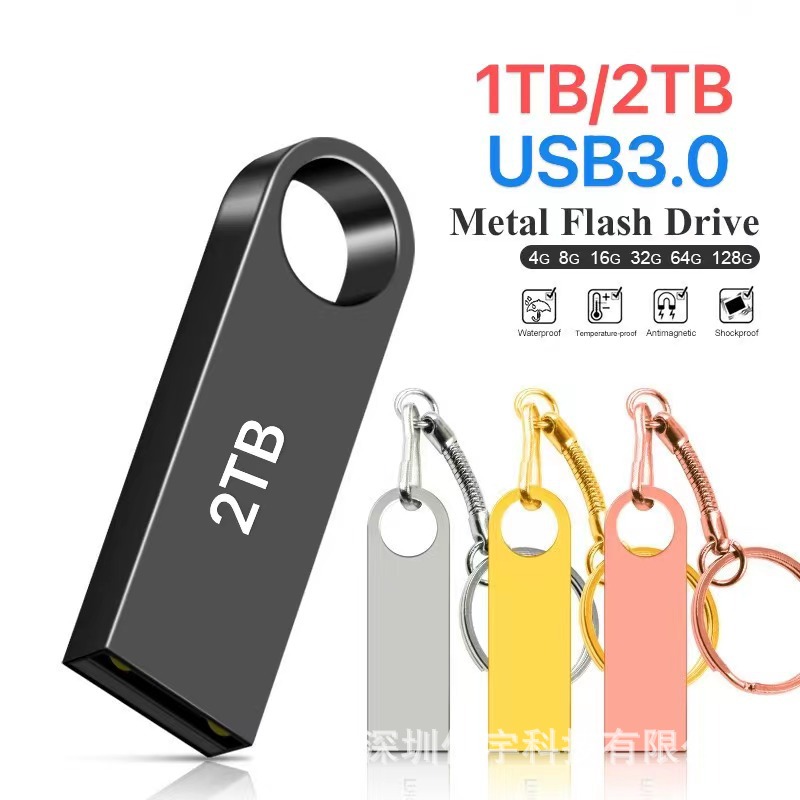 Wholesale cross-border high-speed mini car music waterproof USB flash drive 32g/64g/128g, 1TB, 2TB
