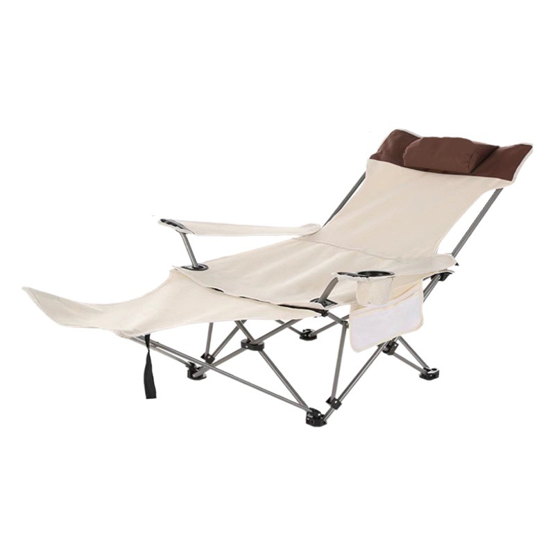 Silla de playa Plegable ligera silla de descanso para el almuerzo extraíble y lavable Silla de ocio de doble uso reclinable plegable portátil al aire libre