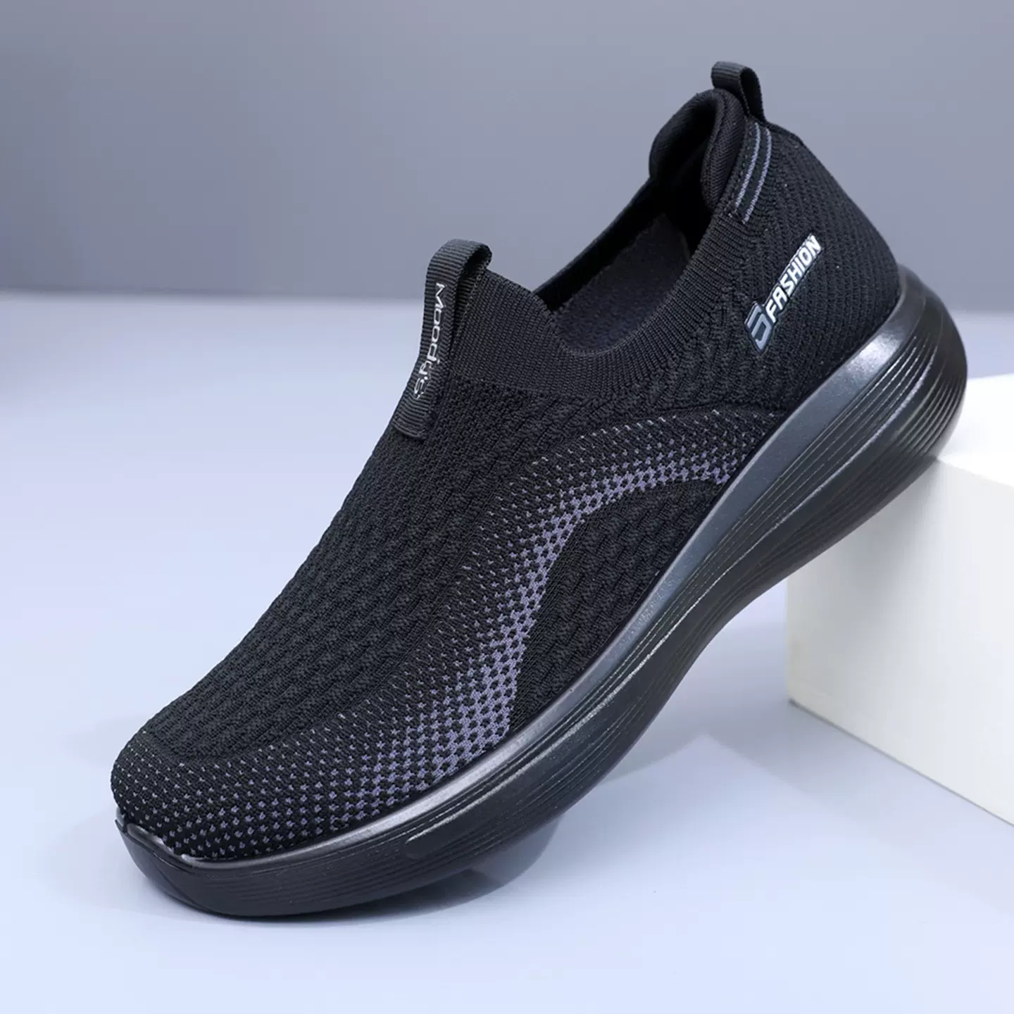 鞋子男2026春季新款防滑一脚蹬休闲单鞋软底舒适百搭男鞋透气百搭