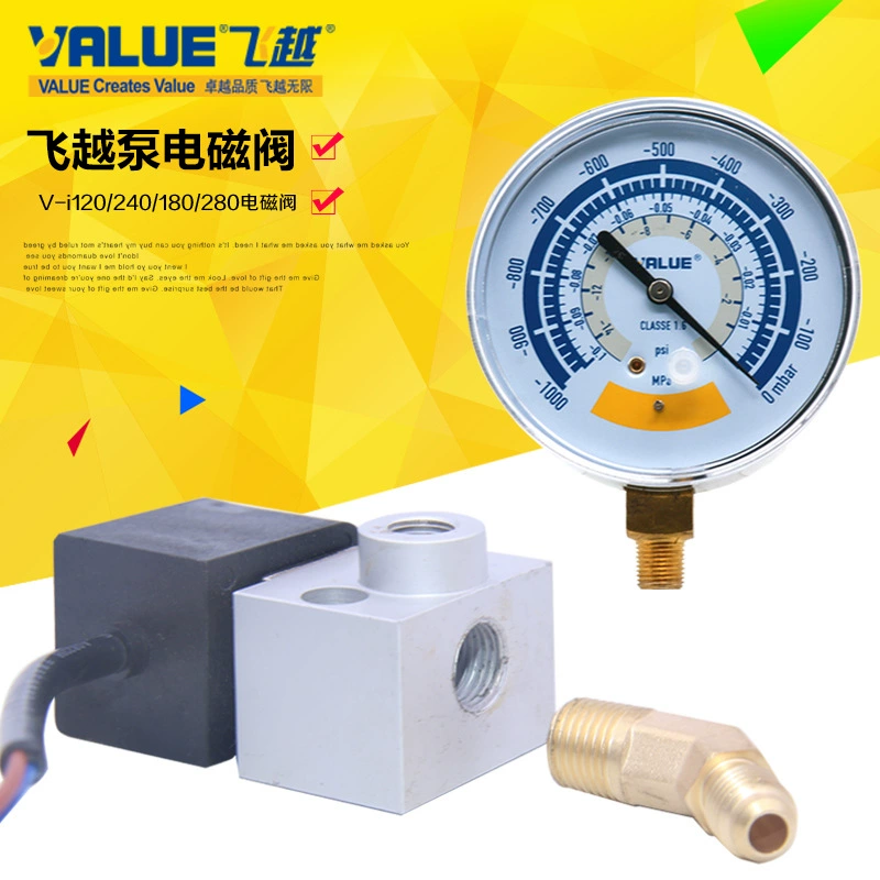 Пролетая над старым анти-обратным потоком новый насос для эвакуации хладагента внешний электромагнитный клапан вакуумный манометр сопло вакуумного насоса манометр отрицательного давления