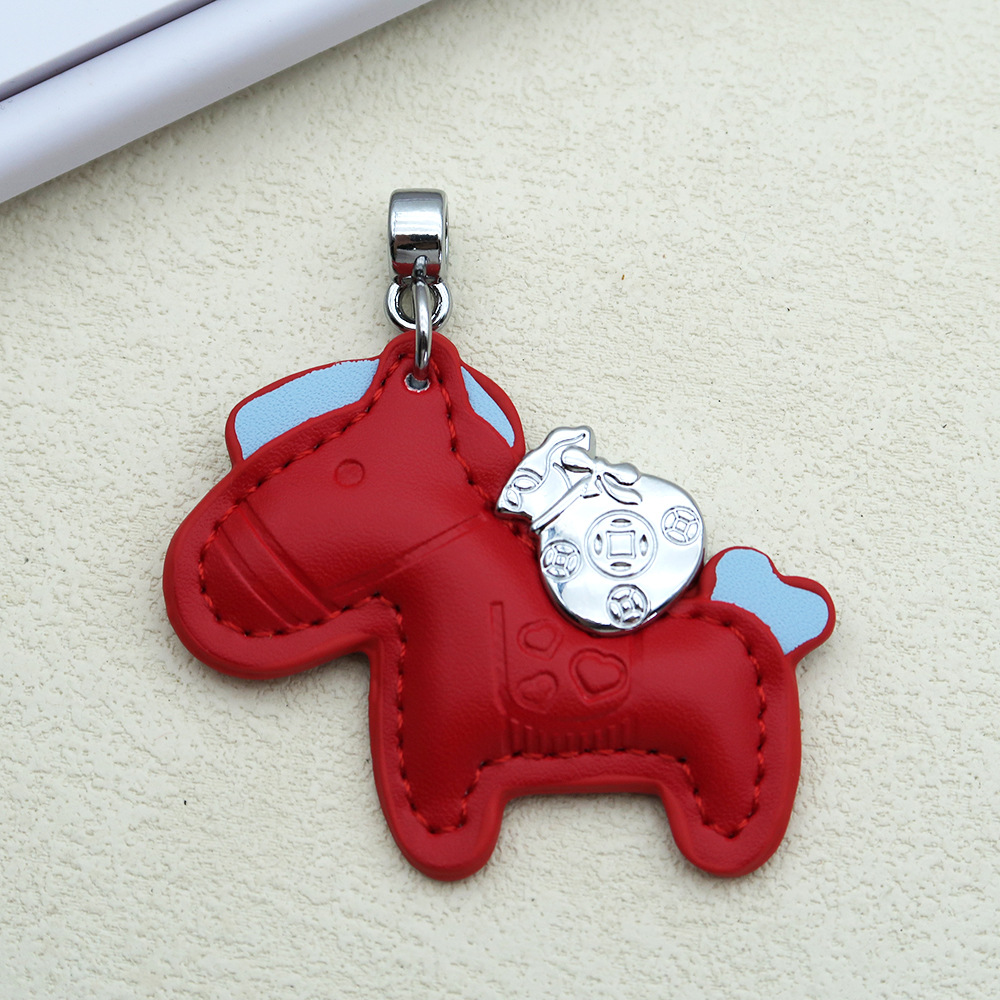 Creative keychain, cartoon pony, pendant