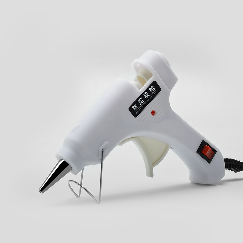 Pistola de pegamento de fusión en caliente más varilla 7mm casa transfronteriza hecha a mano DIY pistola de pegamento de fusión en caliente varilla de pegamento 20W pistola de fusión en caliente hecha a mano para niños