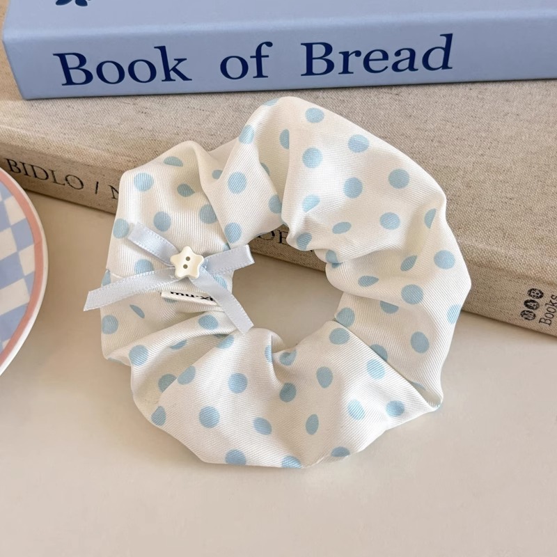 Cuerda para el cabello de intestino grueso azul para niños Cuerda para el cabello de encaje dulce para niñas