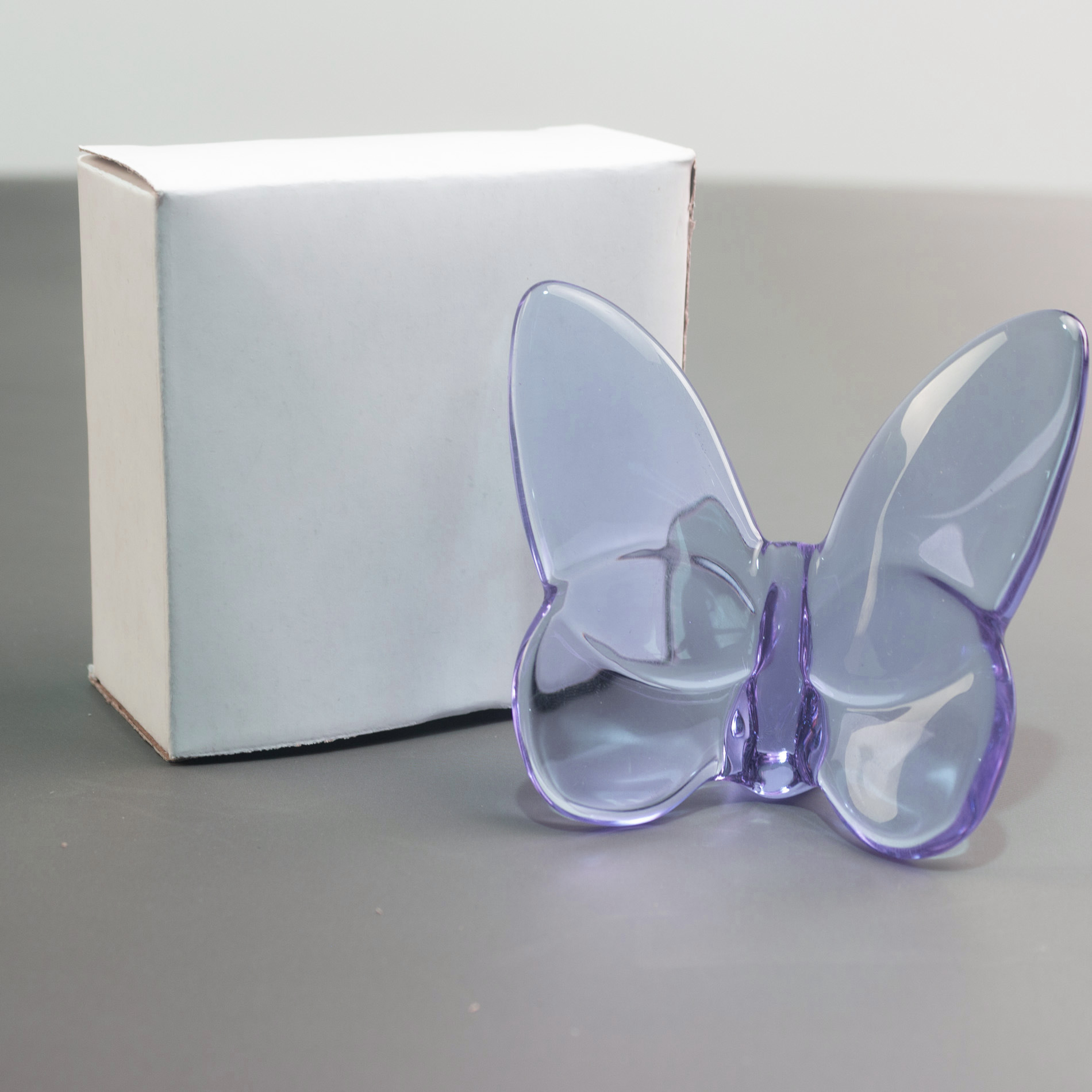 광택 있는 라일락 나비