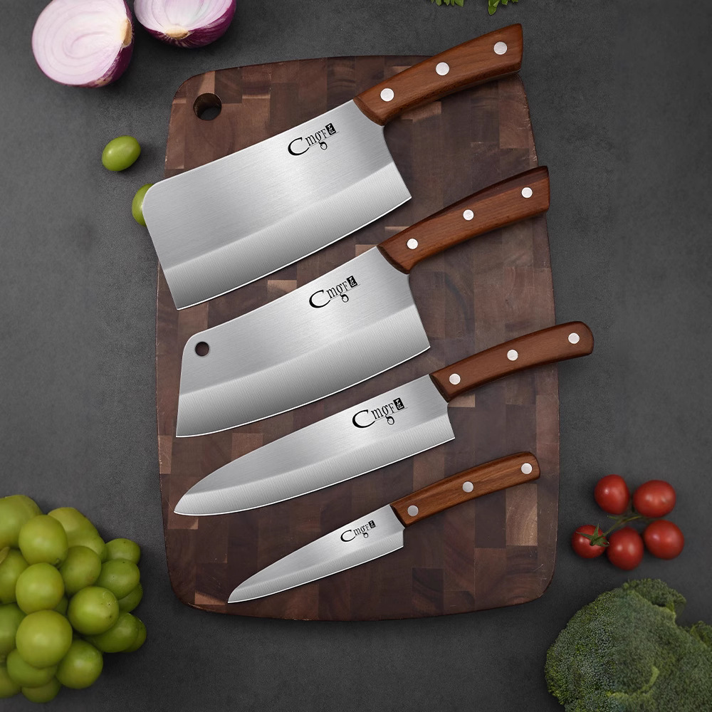 Kit de cuchillo de cocina doméstico cuchillo de corte de carne de mujer cuchillo de corte de hueso de corte de corte de corte de corte de verduras de cocina de alimentos suplementarios de corte de cocinero de frutas